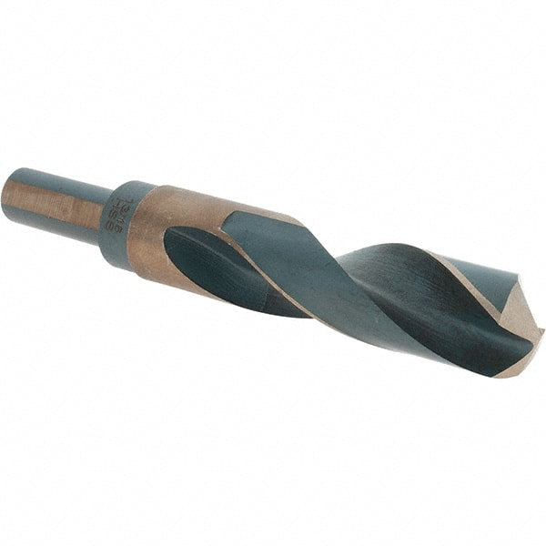 Made in USA - 13/16" High Speed Steel, 135° Point, Round with Flats Shank Maintenance Drill Bit - Americas Industrial Supply