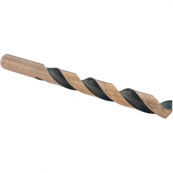 Made in USA - 12.5mm High Speed Steel, 135° Point, Straight Shank Maintenance Drill Bit - Exact Industrial Supply