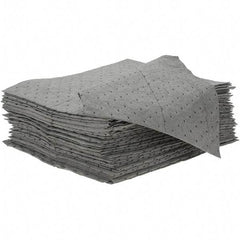 Brady SPC Sorbents - 19.45 Gal Capacity per Package, Universal Pad - 18" Long x 15" Wide, Gray - Americas Industrial Supply