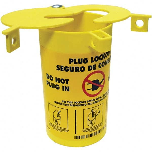 Brady - Electrical Equipment Lockouts Type: Plug Lockout Maximum Cord Diameter (Decimal Inch): 1/4 - Americas Industrial Supply