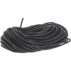 Value Collection - 0.27" ID, Black/Gray Nylon Corrugated Cable Sleeve - 250' Coil Length, -40 to 300°F - Americas Industrial Supply