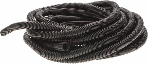 Value Collection - 25' Long, Flexible Wire Loom Conduit - Plastic, 1/2" ID - Americas Industrial Supply