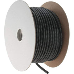 Value Collection - 0.27" ID, Black Polyethylene Corrugated Cable Sleeve - 250' Coil Length, -40 to 200°F - Americas Industrial Supply