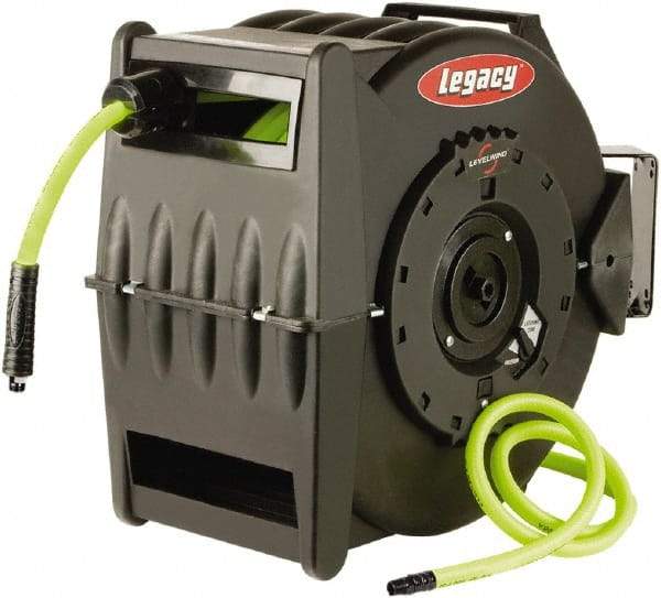 Legacy - 50' Spring Retractable Hose Reel - 300 psi, Hose Included - Americas Industrial Supply