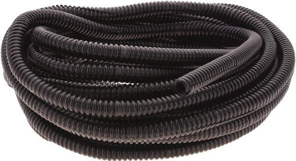 Value Collection - 25' Long, Flexible Wire Loom Conduit - Plastic, 1/4" ID - Americas Industrial Supply