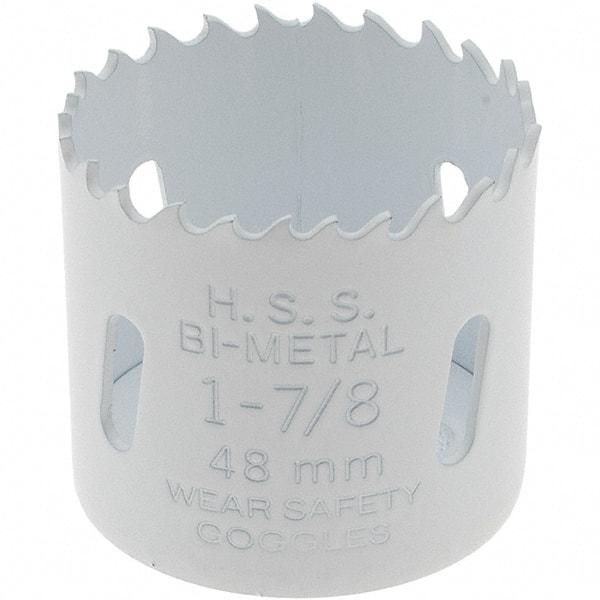 Value Collection - 1-7/8" Diam, 1-1/2" Cutting Depth, Hole Saw - Bi-Metal Saw, Toothed Edge - Americas Industrial Supply