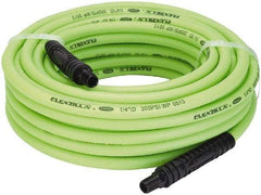 Legacy - 1/4" ID x 0.46" OD 50' Long Multipurpose Air Hose - MNPT x MNPT Ends, 300 Working psi, 140°, 1/4" Fitting, Green - Americas Industrial Supply