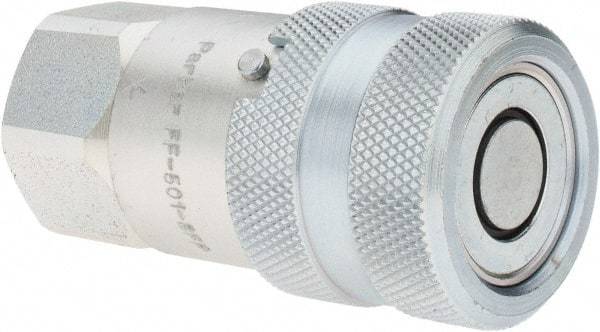 Parker - 1/2 NPSF Steel Hydraulic Hose Coupler - -8 Hose Size, 1/2" Hose Diam - Americas Industrial Supply
