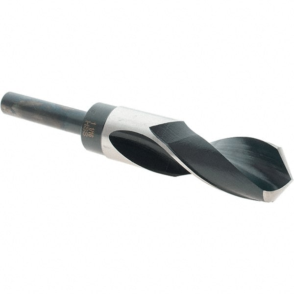 Import - 1-1/16" Drill, 118° Point, High Speed Steel Silver Deming & Reduced Shank Drill Bit - Americas Industrial Supply