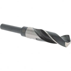 Import - 55/64" Drill, 118° Point, High Speed Steel Silver Deming & Reduced Shank Drill Bit - Americas Industrial Supply