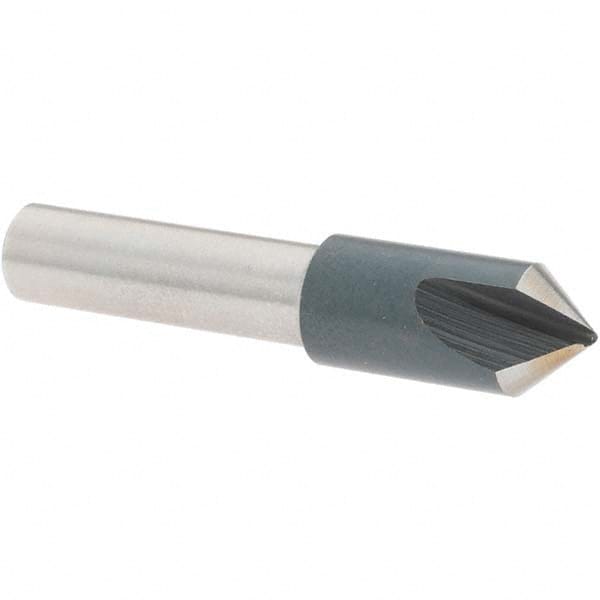 Value Collection - 5/16" Head Diam, 1/4" Shank Diam, 1 Flute 82° High Speed Steel Countersink - Americas Industrial Supply