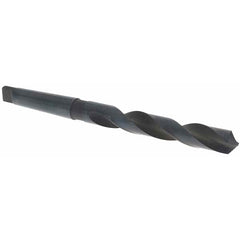 Taper Shank Drill Bit: 0.9375″ Dia, 3MT, 118 °, High Speed Steel Oxide Finish, 11″ OAL, Standard Point, Spiral Flute