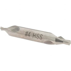 Value Collection - #4 Plain Cut 60° Incl Angle High Speed Steel Combo Drill & Countersink - Americas Industrial Supply