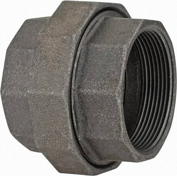 Value Collection - Class 150, 3" Black Pipe Union - Threaded, Malleable Iron - Americas Industrial Supply