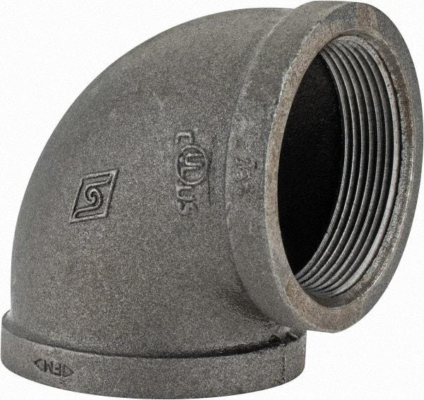 Value Collection - Class 150, 3" Black Pipe 90° Elbow - Threaded, Malleable Iron - Americas Industrial Supply