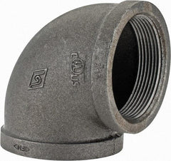 Value Collection - Class 150, 3" Black Pipe 90° Elbow - Threaded, Malleable Iron - Americas Industrial Supply