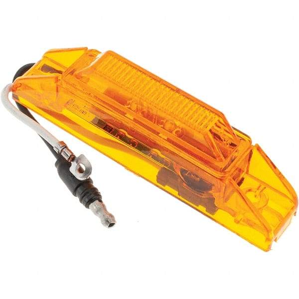 Truck-Lite - 4" Long, 0.05 Amp, LED Side Marker Light Kit - 12 Volts, Yellow - Americas Industrial Supply