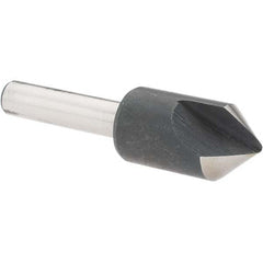 Value Collection - 1/2" Head Diam, 1/4" Shank Diam, 1 Flute 82° High Speed Steel Countersink - Americas Industrial Supply