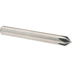 Value Collection - 1/4" Head Diam, 1/4" Shank Diam, 6 Flute 82° High Speed Steel Countersink - Americas Industrial Supply