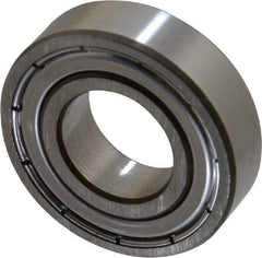 SKF - 15mm Bore Diam, 32mm OD, Double Shield Deep Groove Radial Ball Bearing - 9mm Wide, 1 Row, Round Bore, 2,850 Nm Static Capacity, 5,850 Nm Dynamic Capacity - Americas Industrial Supply