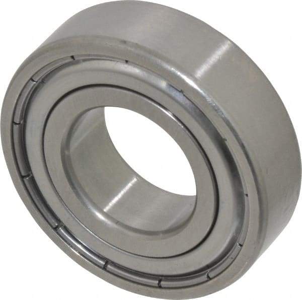 SKF - 20mm Bore Diam, 42mm OD, Double Shield Deep Groove Radial Ball Bearing - 12mm Wide, 1 Row, Round Bore, 5,000 Nm Static Capacity, 9,950 Nm Dynamic Capacity - Americas Industrial Supply