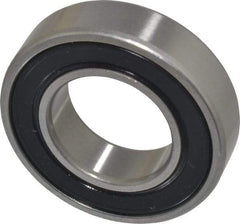 SKF - 25mm Bore Diam, 47mm OD, Double Seal Deep Groove Radial Ball Bearing - 12mm Wide, 1 Row, Round Bore, 6,550 Nm Static Capacity, 11,900 Nm Dynamic Capacity - Americas Industrial Supply