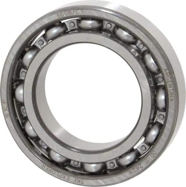 SKF - 40mm Bore Diam, 68mm OD, Open Deep Groove Radial Ball Bearing - 15mm Wide, 1 Row, Round Bore, 11,600 Nm Static Capacity, 17,800 Nm Dynamic Capacity - Americas Industrial Supply