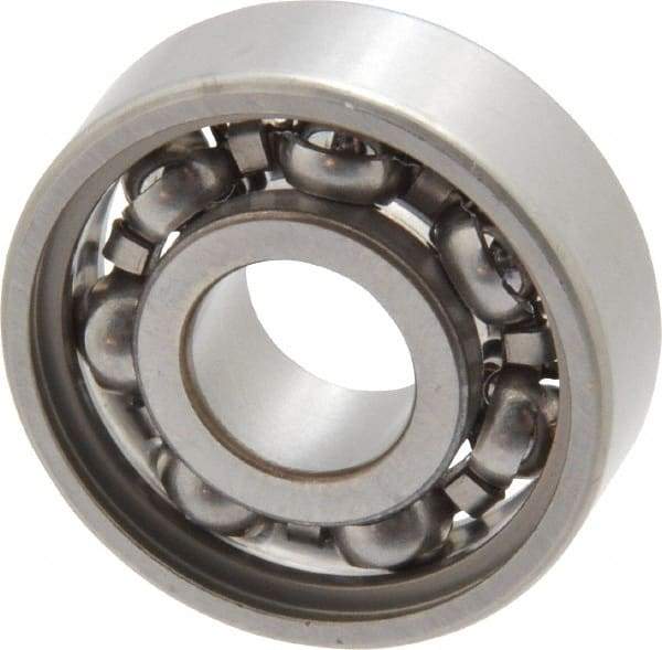 SKF - 8mm Bore Diam, 22mm OD, Open Deep Groove Radial Ball Bearing - 7mm Wide, 1 Row, Round Bore, 1,370 Nm Static Capacity, 3,450 Nm Dynamic Capacity - Americas Industrial Supply