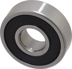 SKF - 12mm Bore Diam, 32mm OD, Double Seal Deep Groove Radial Ball Bearing - 10mm Wide, 1 Row, Round Bore, 3,100 Nm Static Capacity, 7,280 Nm Dynamic Capacity - Americas Industrial Supply