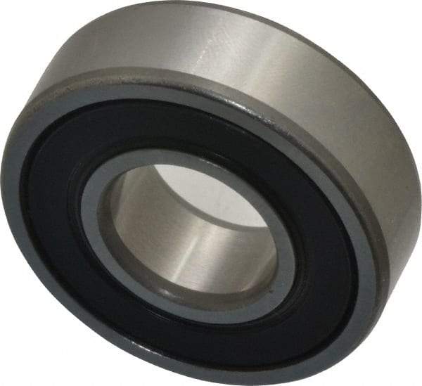 SKF - 15mm Bore Diam, 35mm OD, Double Seal Deep Groove Radial Ball Bearing - 11mm Wide, 1 Row, Round Bore, 3,750 Nm Static Capacity, 8,060 Nm Dynamic Capacity - Americas Industrial Supply