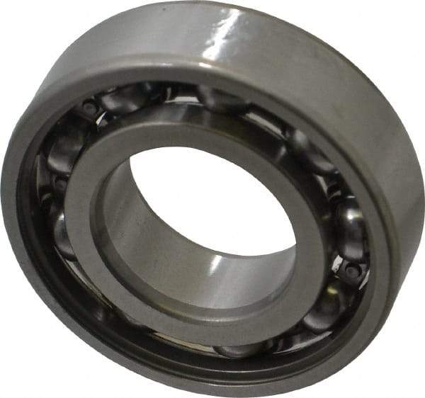 SKF - 25mm Bore Diam, 52mm OD, Open Deep Groove Radial Ball Bearing - 15mm Wide, 1 Row, Round Bore, 7,800 Nm Static Capacity, 14,800 Nm Dynamic Capacity - Americas Industrial Supply