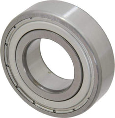 SKF - 25mm Bore Diam, 52mm OD, Double Shield Deep Groove Radial Ball Bearing - 15mm Wide, 1 Row, Round Bore, 7,800 Nm Static Capacity, 14,800 Nm Dynamic Capacity - Americas Industrial Supply