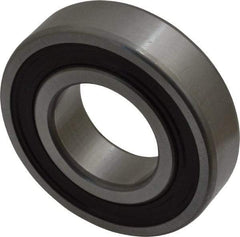 SKF - 30mm Bore Diam, 62mm OD, Double Seal Deep Groove Radial Ball Bearing - 16mm Wide, 1 Row, Round Bore, 11,200 Nm Static Capacity, 20,300 Nm Dynamic Capacity - Americas Industrial Supply