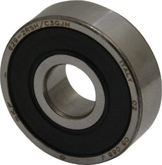 SKF - 9mm Bore Diam, 26mm OD, Double Seal Deep Groove Radial Ball Bearing - 8mm Wide, 1 Row, Round Bore, 1,960 Nm Static Capacity, 4,750 Nm Dynamic Capacity - Americas Industrial Supply