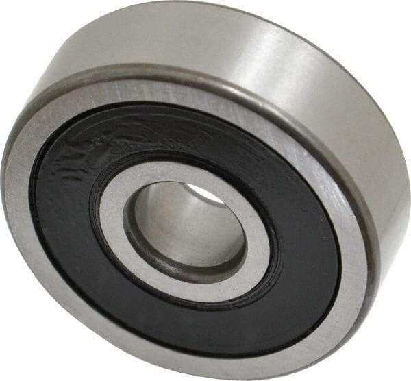 SKF - 10mm Bore Diam, 35mm OD, Double Seal Deep Groove Radial Ball Bearing - 11mm Wide, 1 Row, Round Bore, 3,400 Nm Static Capacity, 8,520 Nm Dynamic Capacity - Americas Industrial Supply