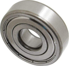 SKF - 15mm Bore Diam, 42mm OD, Double Shield Deep Groove Radial Ball Bearing - 13mm Wide, 1 Row, Round Bore, 5,400 Nm Static Capacity, 11,900 Nm Dynamic Capacity - Americas Industrial Supply