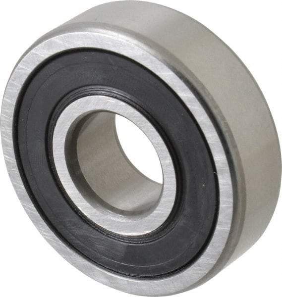 SKF - 17mm Bore Diam, 47mm OD, Double Seal Deep Groove Radial Ball Bearing - 14mm Wide, 1 Row, Round Bore, 6,550 Nm Static Capacity, 14,300 Nm Dynamic Capacity - Americas Industrial Supply