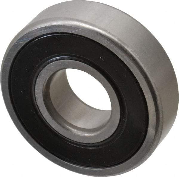 SKF - 20mm Bore Diam, 52mm OD, Double Seal Deep Groove Radial Ball Bearing - 15mm Wide, 1 Row, Round Bore, 7,800 Nm Static Capacity, 16,800 Nm Dynamic Capacity - Americas Industrial Supply