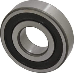 SKF - 30mm Bore Diam, 72mm OD, Double Seal Deep Groove Radial Ball Bearing - 19mm Wide, 1 Row, Round Bore, 16,000 Nm Static Capacity, 29,600 Nm Dynamic Capacity - Americas Industrial Supply