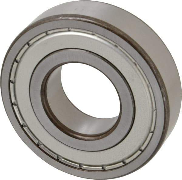 SKF - 35mm Bore Diam, 80mm OD, Double Shield Deep Groove Radial Ball Bearing - 21mm Wide, 1 Row, Round Bore, 19,000 Nm Static Capacity, 35,100 Nm Dynamic Capacity - Americas Industrial Supply