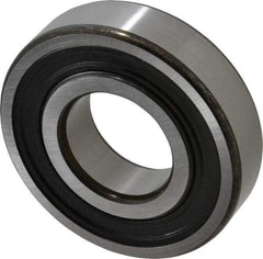 SKF - 40mm Bore Diam, 90mm OD, Double Seal Deep Groove Radial Ball Bearing - 23mm Wide, 1 Row, Round Bore, 24,000 Nm Static Capacity, 42,300 Nm Dynamic Capacity - Americas Industrial Supply