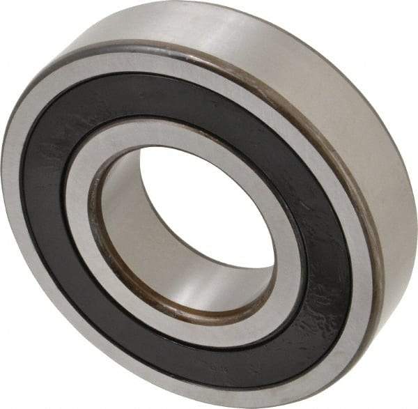 SKF - 50mm Bore Diam, 110mm OD, Double Seal Deep Groove Radial Ball Bearing - 27mm Wide, 1 Row, Round Bore, 38,000 Nm Static Capacity, 65,000 Nm Dynamic Capacity - Americas Industrial Supply