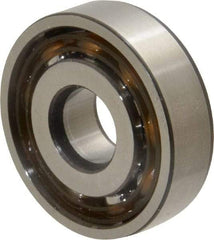 SKF - 10mm Bore Diam, 30mm OD, Open Angular Contact Radial Ball Bearing - 9mm Wide, 1 Row, Round Bore, 3,350 Lb Static Capacity, 7,020 Lb Dynamic Capacity - Americas Industrial Supply