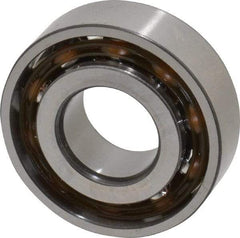 SKF - 15mm Bore Diam, 35mm OD, Open Angular Contact Radial Ball Bearing - 11mm Wide, 1 Row, Round Bore, 4,800 Lb Static Capacity, 8,840 Lb Dynamic Capacity - Americas Industrial Supply