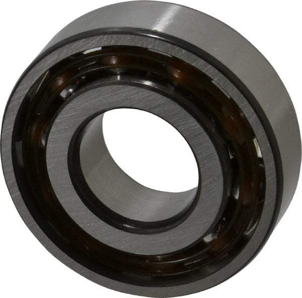 SKF - 17mm Bore Diam, 40mm OD, Open Angular Contact Radial Ball Bearing - 12mm Wide, 1 Row, Round Bore, 6,100 Lb Static Capacity, 11,000 Lb Dynamic Capacity - Americas Industrial Supply