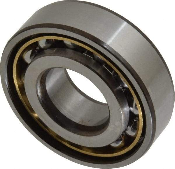 SKF - 20mm Bore Diam, 47mm OD, Open Angular Contact Radial Ball Bearing - 14mm Wide, 1 Row, Round Bore, 8,300 Lb Static Capacity, 14,000 Lb Dynamic Capacity - Americas Industrial Supply