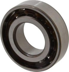 SKF - 25mm Bore Diam, 52mm OD, Open Angular Contact Radial Ball Bearing - 15mm Wide, 1 Row, Round Bore, 10,200 Lb Static Capacity, 15,600 Lb Dynamic Capacity - Americas Industrial Supply