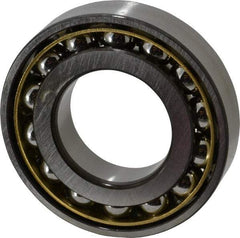 SKF - 40mm Bore Diam, 80mm OD, Open Angular Contact Radial Ball Bearing - 18mm Wide, 1 Row, Round Bore, 24,000 Lb Static Capacity, 36,400 Lb Dynamic Capacity - Americas Industrial Supply