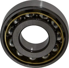 SKF - 30mm Bore Diam, 72mm OD, Open Angular Contact Radial Ball Bearing - 19mm Wide, 1 Row, Round Bore, 19,300 Lb Static Capacity, 34,500 Lb Dynamic Capacity - Americas Industrial Supply