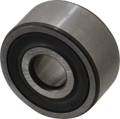 SKF - 10mm Bore Diam, 30mm OD, Double Seal Angular Contact Radial Ball Bearing - 14mm Wide, 2 Rows, Round Bore, 4,300 Lb Static Capacity, 7,610 Lb Dynamic Capacity - Americas Industrial Supply